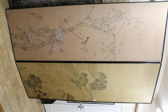 A large two fold screen, H.218cm